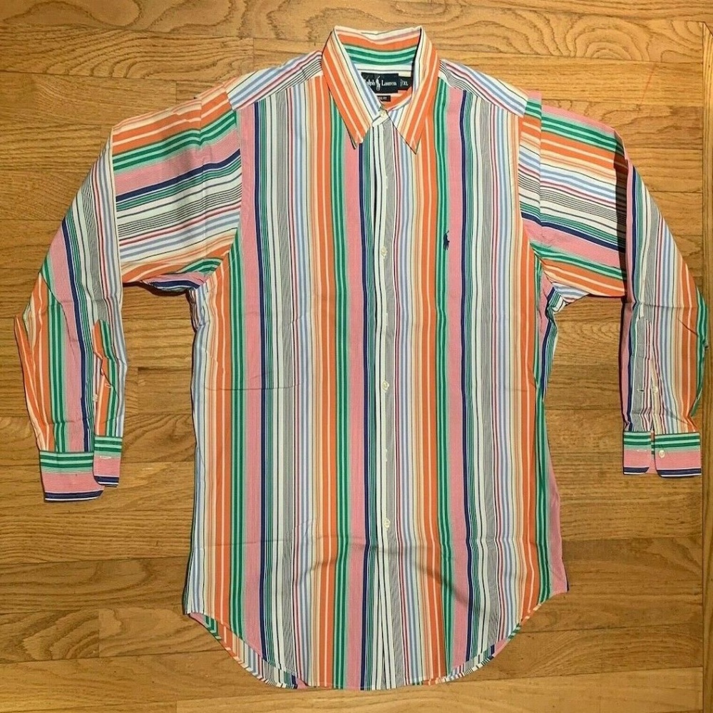 Polo Ralph Lauren Bright Striped LS Classic Fit XL